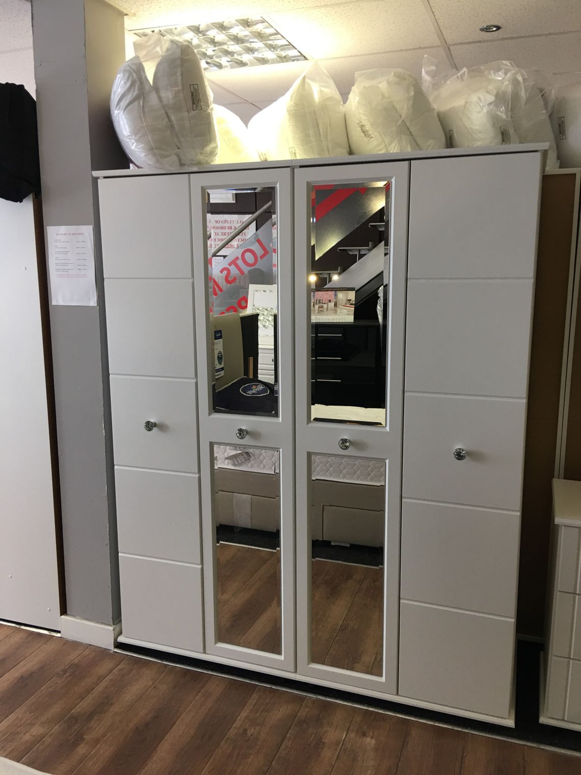 mirrored wardrobe